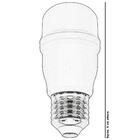 Kit 5 Lâmpadas Led Compacta E27 4,8w 3000k Bivolt