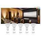 Kit 5 Lampadas Led Dicroica Mr16  Tdl 25 4w 2700k Taschibra