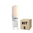 Kit 5 Lampadas Led Halopin 2,5w G9 Ourolux 6500k Branco Frio