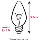 Kit 5 Lâmpadas Vela Lisa Leitosa Vl-37 E-14 40w 127v