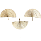 Kit 5 Leques De Palha