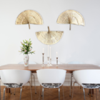 Kit 5 Leques De Palha