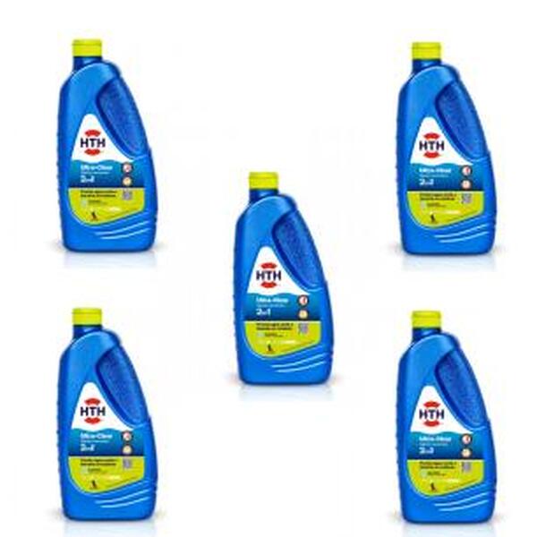 Kit 5 Litros Solução Algicida E Decantador Hth Ultra Clear