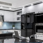 Kit 5 Luminária Led Difusa Linear Para Trilho 30w Preto