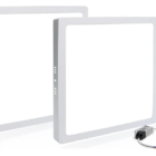 Kit 5 Luminária Painel Plafon Led Sobrepor Quadrada 18w 3000k