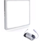 Kit 5 Luminaria Plafon Led Sobrepor Quadrada 18w Branco Frio