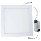 Kit 5 Luminaria Plafon Led Sobrepor Quadrada 18w Branco Frio