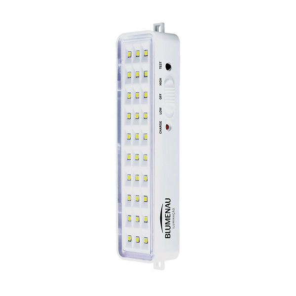 Kit 5 Luminárias De Emergência Blumenau 30 Leds Recarregável