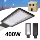 Kit 5 Luminarias Led Para Poste 400w Iluminação Pública Ip66
