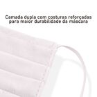 Kit 5 Máscaras De Proteção Branca 100% Algodão Lavável - Únic
