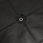 Kit 5 Mesa Plástica Quadrada Desmontável Preta 83cm Gibafer