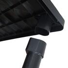 Kit 5 Mesa Plástica Quadrada Desmontável Preta 83cm Gibafer