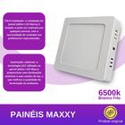 Kit 5 Painéis Plafon Sobrepor Led Quadrado 6w Frio
