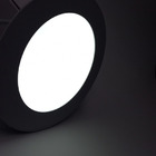 Kit 5 Painéis Plafon Sobrepor Redondo 6w Frio