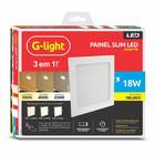 Kit 5 Paineis Slim G-light Quadrado 18w 3000/4000/6500k Autov
