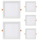 Kit 5 Painel De Led Quadrado Embutir Recuado 12w Bivolt Tasch