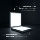 Kit 5 Painel Led Plafon Smart Sobrepor 18w 2700k A 6500k 22cm