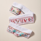 Kit 5 Pano De Prato Atoalhado Felpudo Gourmet Premium