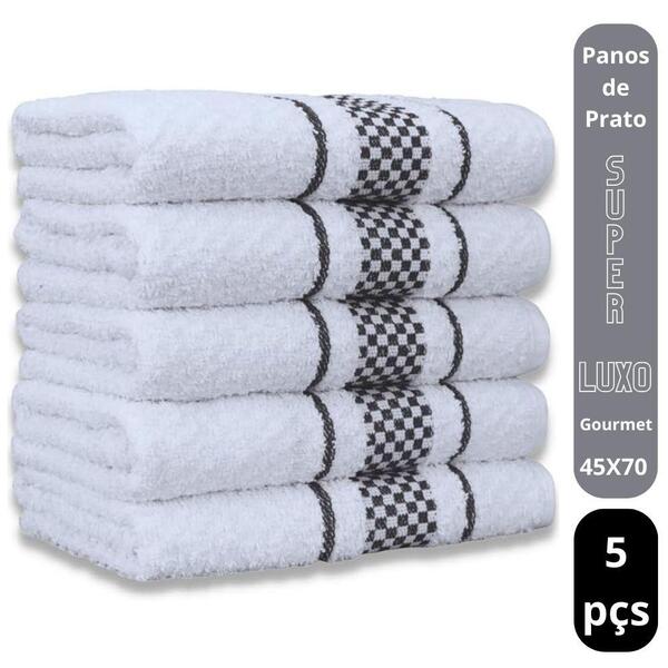 Kit 5 Pano De Prato Super Luxo Atoalhado Premium Gourmet Beka