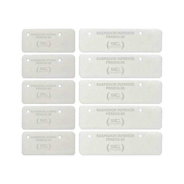 Kit - 5 Pares De Raspadores Silicone Prmog05 Mogmix - Progás