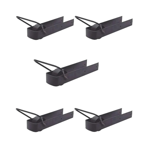 Kit 5 Pares De Trinco Correr Porteira Com Rodinha 350x70mm