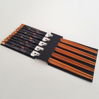 Kit 5 Pares Hashi Preto Floral Kyoto Yoi Conjunto De Palitos