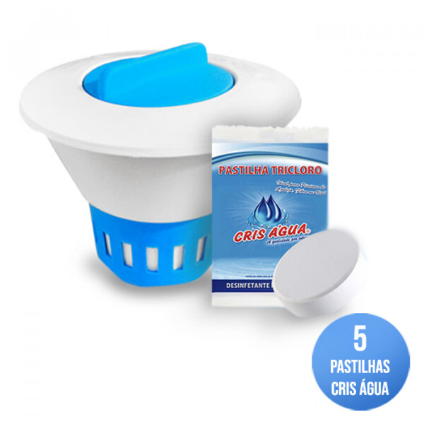 Kit 5 Pastilha Tricloro Cris Água E 1 Flutuador Margarida