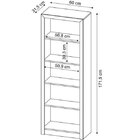Kit 5 Peças 1 Escrivaninha, 2 Balcões, 1 Estante E 1 Gaveteir