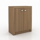 Kit 5 Peças 1 Escrivaninha, 2 Balcões, 1 Estante E 1 Gaveteir