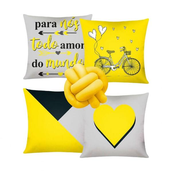 Kit 5 Peças Almofadas Digitais E Nó - 11