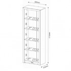 Kit 5 Peças Com Escrivaninha, Gaveteiro, Armário Multiuso Bai