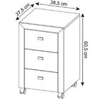 Kit 5 Peças Com Escrivaninha, Gaveteiro, Armário Multiuso Bai