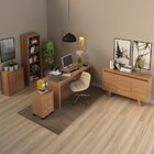 Kit 5 Peças Com Escrivaninha, Gaveteiro, Armário Multiuso Bai