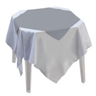 Kit 5 Peças Toalha Cobre Mancha E Chá Tecido Oxford Liso Cinz