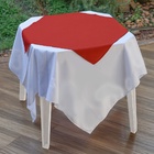 Kit 5 Peças Toalha Cobre Mancha E Chá Tecido Oxford Liso Verm