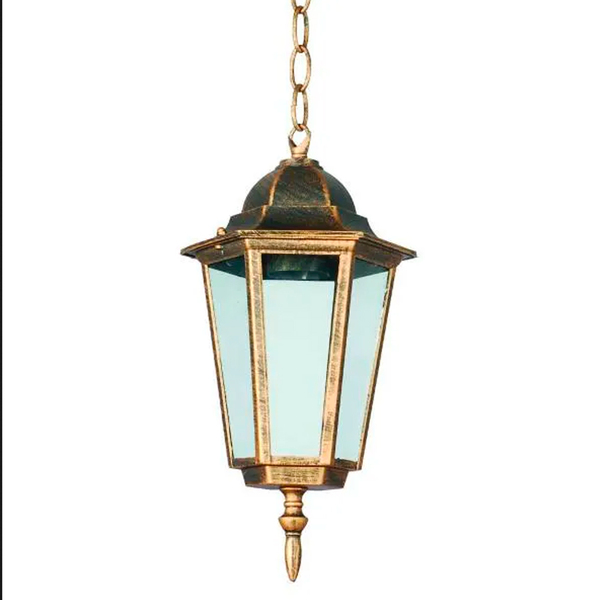 Kit 5 Pendente Colonial Vintage Ac204t Class Nice Ouro Velho