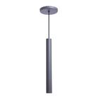 Kit 5 Pendente Luminária Tubo Cinza 30 Cm + Lâmpada Led Branc