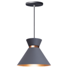 Kit 5 Pendente Lustre Luminária Berlin 15cm Cinza