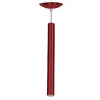 Kit 5 Pendente Tubo Cilindro Cereja 50cm + Led 3k