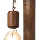 Kit 5 Pendentes Arandela Luminária Madeira Varanda Pergolado