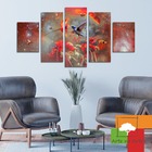 Kit 5 Placa Quadro Decorativo 3d Borda Infinita Beija Flor