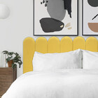 Kit 5 Placas Cabeceira Nuvem Estofada Para Cama Box Solteiro