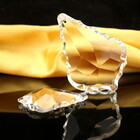 Kit 5 Placas Cristal Bacalhau 6,3 Cm P/lustres-mais Argolas