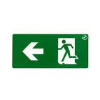 Kit 5 Placas de Sinalização Saída de Emergência Fotoluminesce