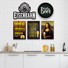 Kit 5 Placas Decorativas Frases Bar Cervejas Vintage