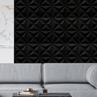 Kit 5 Placas Revestimento Preto Auto Relevo Bruxelas Decorati