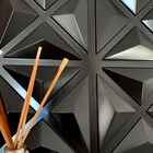 Kit 5 Placas Revestimento Preto Auto Relevo Bruxelas Decorati