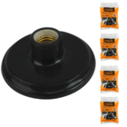 Kit 5 Plafon De Plástico Foxlux Bocal Em Porcelana E-27