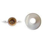 Kit 5 Plafon De Plástico Foxlux Bocal Em Porcelana E-27