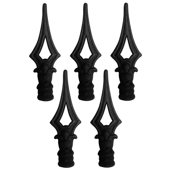 Kit 5 Ponteiras Ponta De Lança Ferro N07 Grade Portão Muro